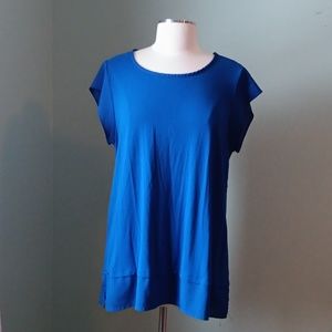 Blue Tshirt Blouse XL